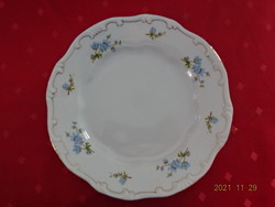 Zsolnay porcelain flat plate, blue floral, feathered, diameter 23 cm. He has!
