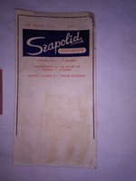 Sapolid soap paper - 1950s