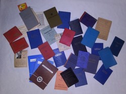 Régi, retro igazolványok, tagsági könyvek, egyéb okiratok hagyatékokból - együtt - 1939-1990