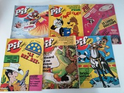 6pb pif comic books (lucky luke, asterix .....)