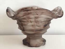 Art deco davidson base bowl, “cloud glass” 16 cm in diameter
