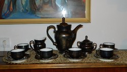 Bavaria dekor feinsilver teás / kávés készlet- ezüsttel bevont készlet