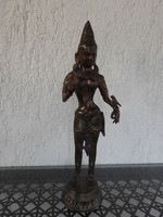 Green tara goddess _bronze statue xix. Century