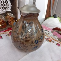 Large jug with glazed tin lid