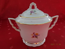 Zsolnay porcelain sugar bowl, antique, with handles, height 12 cm. He has!