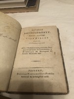 Lovakat orvosló könyv 1822 Pesthen