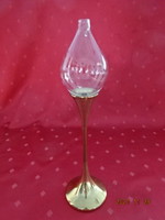 German fredi andersen design with oil lamp, brass base, height 28.5 cm. He has!