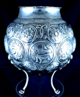 Magical antique silver pot, Russian, 1746 !!!