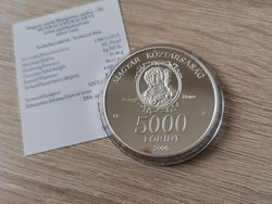 Munkácsy vár ezüst 5000 ft ezüst 31,46 gramm 0,925 PP Ritka+certi