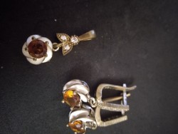 Silver Earring and Pendant