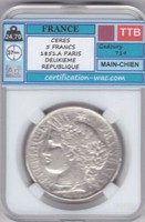 Franciaország 1851 5 fr CERES