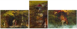 1H016 xxi. Century Hungarian painter: autumn pictures 3 pieces