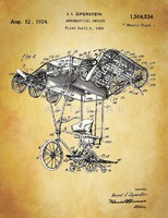 Old flying structure bicycle bicycle 1924 zipperstein invention patent drawing flight story