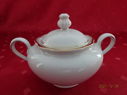 Wunsiedel bavaria german porcelain sugar bowl with gold border. He has!