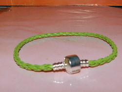 Pandora-style basic braided leather bracelet