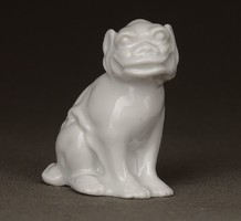 1E336 Rosenthal fehér porcelán Fo kutya szobor