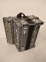 Tango accordion with antique sequins