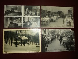 33 Black and white and color postcards from Kőszeg 1914-24 and reprint 2006 post office