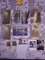 Twelve old military photos - together
