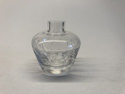 Metszett üveg mini váza