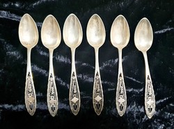 Antique silver teaspoon 6 pcs.
