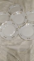 Czech porcelain flawless gold patterned flat plate 4800ft 6 pieces