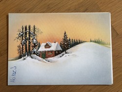 Christmas postcard - sixty honeymoon graphics