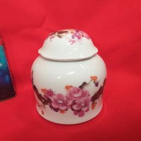 German, German Wallendorf floral lid storage, bonbonier.