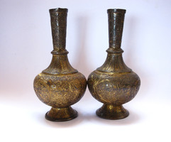 Pair of antique Indian vases.