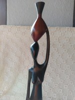 African carved wooden sculpture