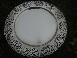 Beautiful Scandinavian openwork patterned large tray donated in 1951 07