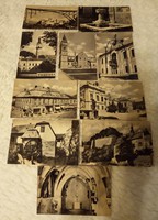 10 Veszprém old postcard series Hungarian monuments pure art basic publishing company