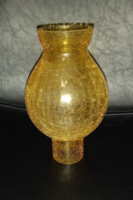 Kerosene lamp, veil glass cover.
