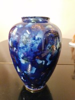 Wallendorf Echt Kobalt váza hibátlan állapotban! Minőségi, magasfényű darab, 25 cm magas