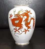 Schaubachkunst dragon German vase, schaubach kunst