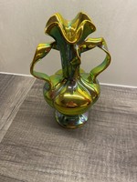 Zsolnay eozin fodrosfülü váza