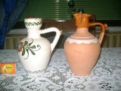 Old tile jar - two pieces together