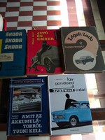 Manuals on cars, small machines, house building