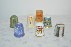 From a collection of 6 mixed pattern porcelain thimbles