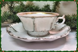 Thun Klösterle, nagyméretű porcelán teás csésze szett 1856-ból