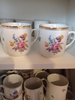 Pair of mutts and dads labeled mugs