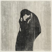 Edward Munch - A csók IV. - reprint