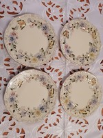Zsolnay különleges pillangós süteményes tányérok 4 db