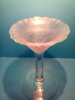 Nagy méretű vastag falú irizáló különleges forma EISCH kehely pohár váza jelzett