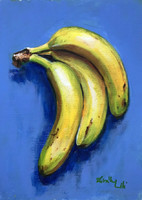 Banánfürt - keretezett akrilfestmény (banán)