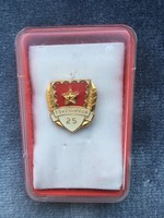 25th annual staff badge for civilian employees of the Hungarian People's Army