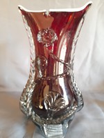 Rubin piros üveg váza