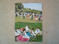 Buják és Tápé - régi népviseletes képeslapok