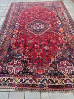 Antik Iráni Qashqai Shiraz kézi csomózású nomád szőnyeg.Alkudható!