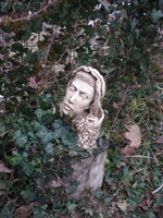 Garden sculpture, bust